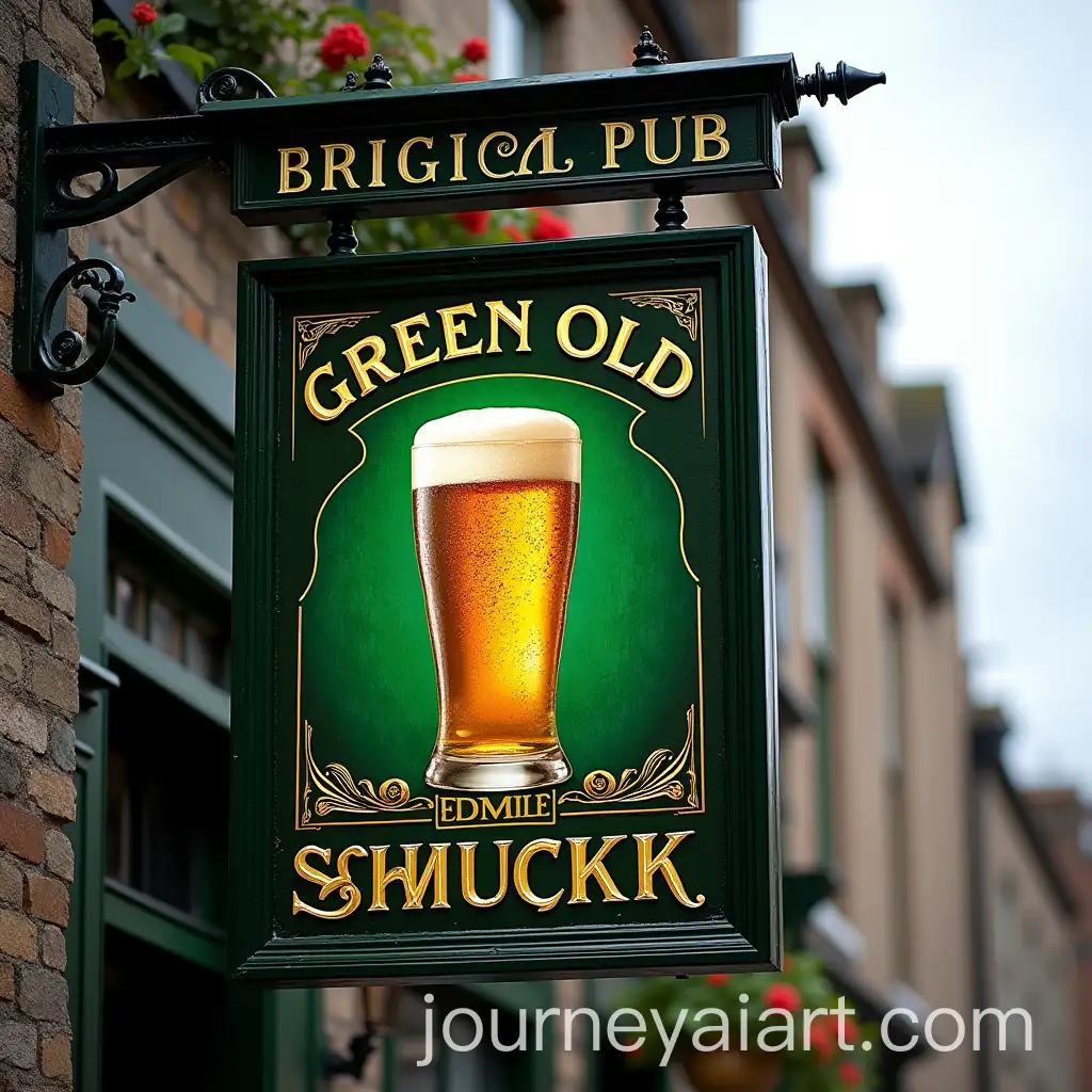 Traditional-British-Pub-Sign-for-Irish-Pub-Green-Old-Schmuckkk