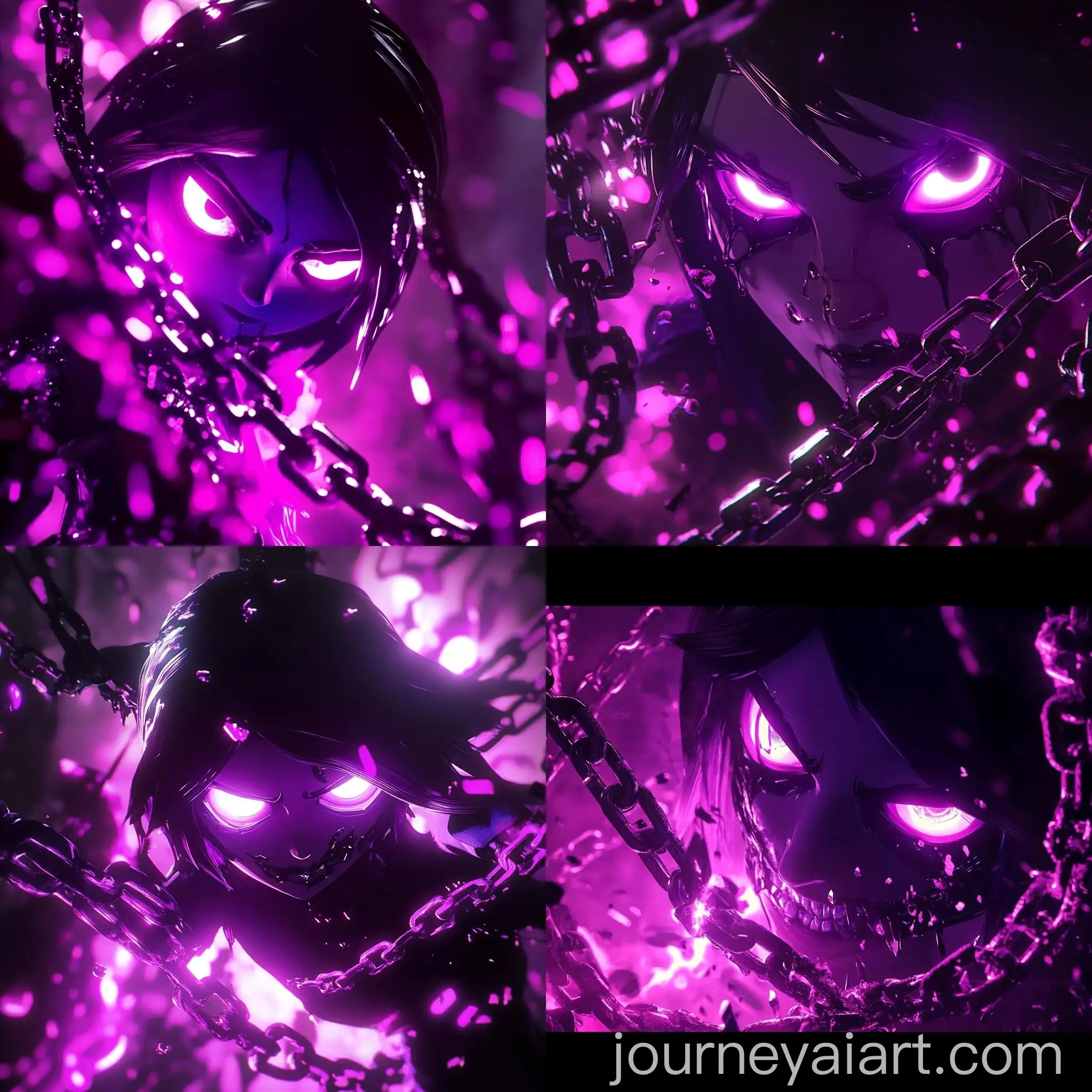 Shadowy-Female-Figure-in-Pink-Light-Through-Purple-Glass