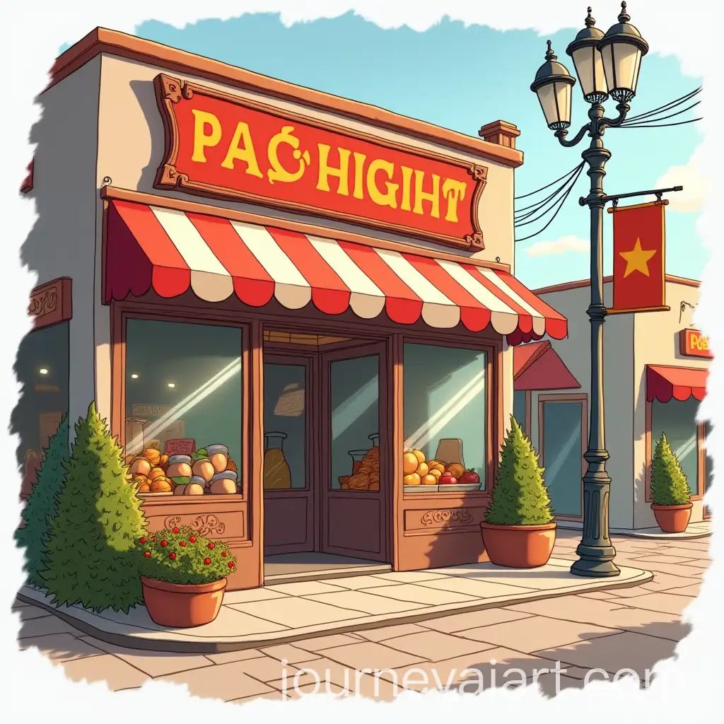 Caricatured-PixarStyle-Banner-for-an-Armenian-Store