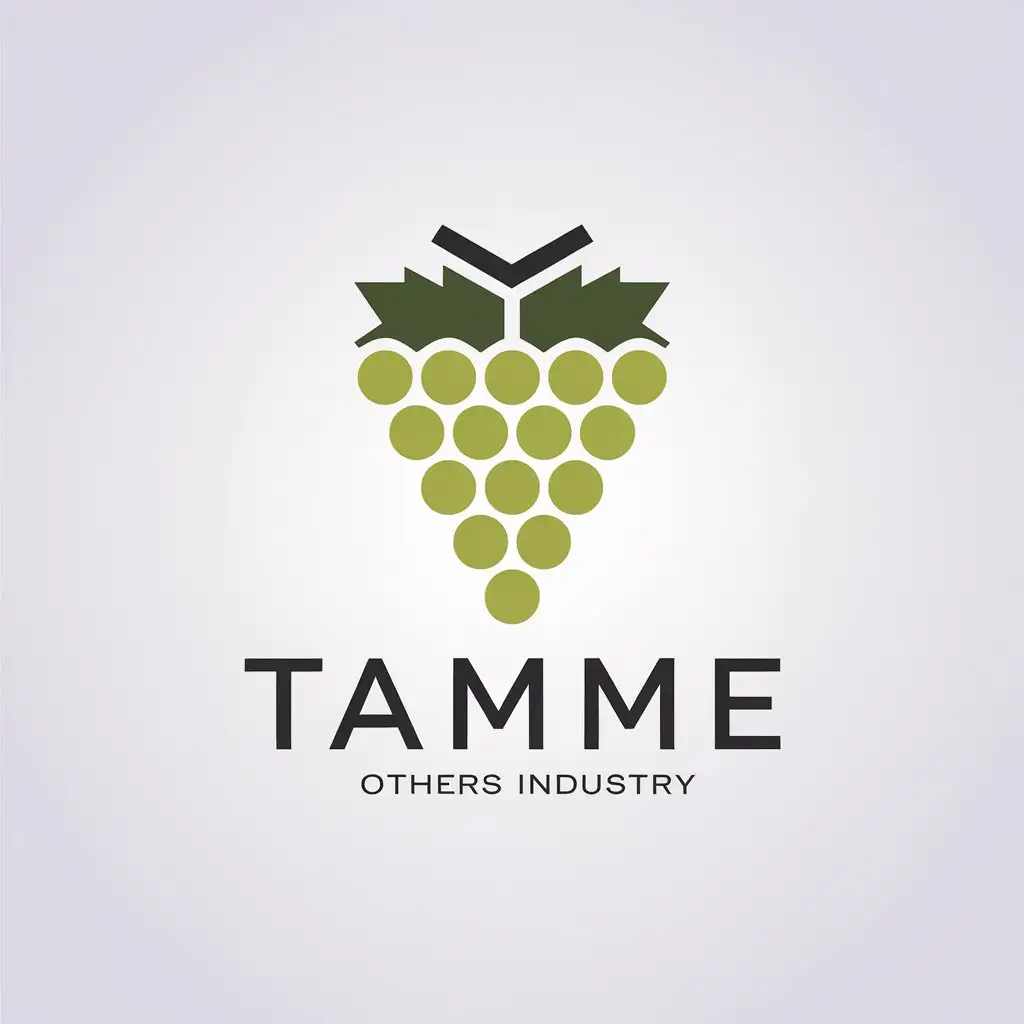 LOGO-Design-for-TAMME-Minimalistic-Grape-Symbol-in-Vector-Style