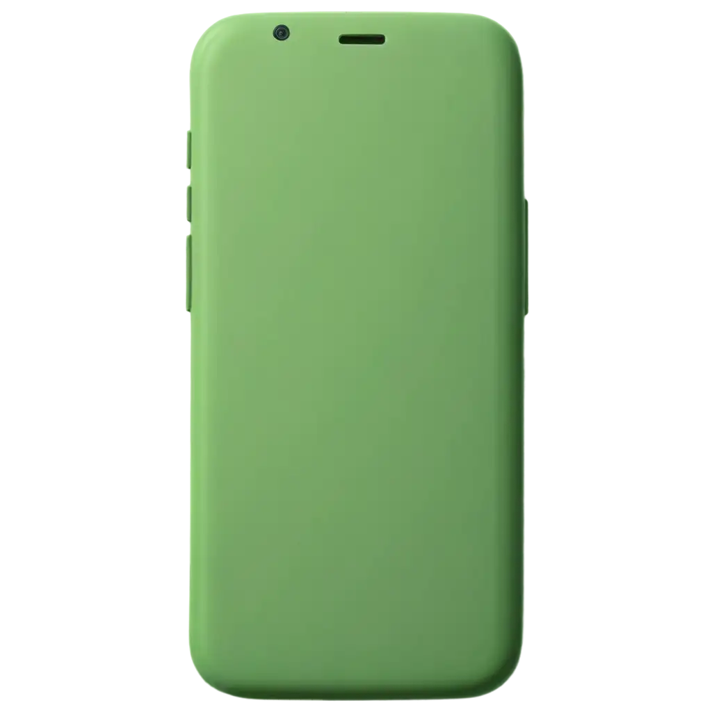 Green-3D-Icon-of-a-Smartphone-PNG-Image-Enhancing-Digital-Interface-Visuals