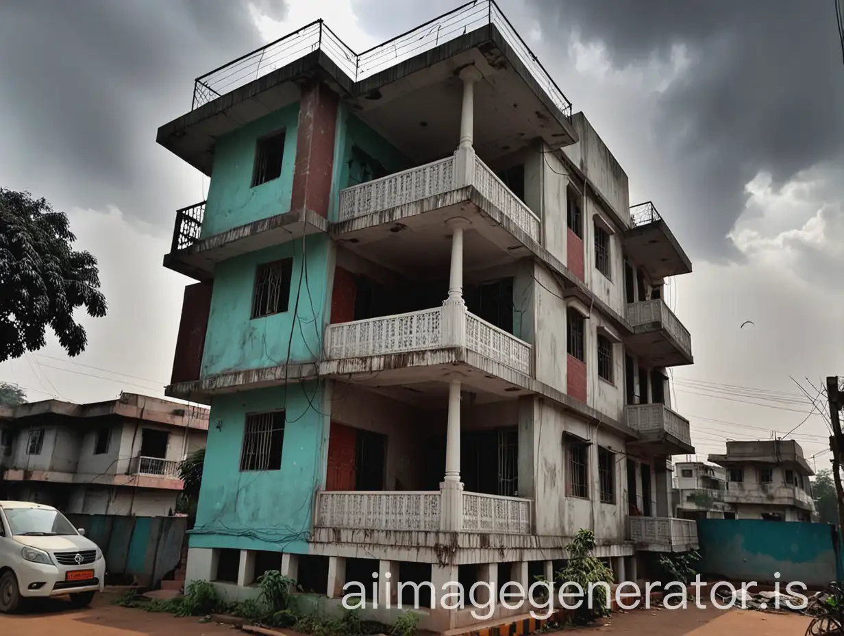 Indian-Old-Duplexes-in-Cloudy-Weather