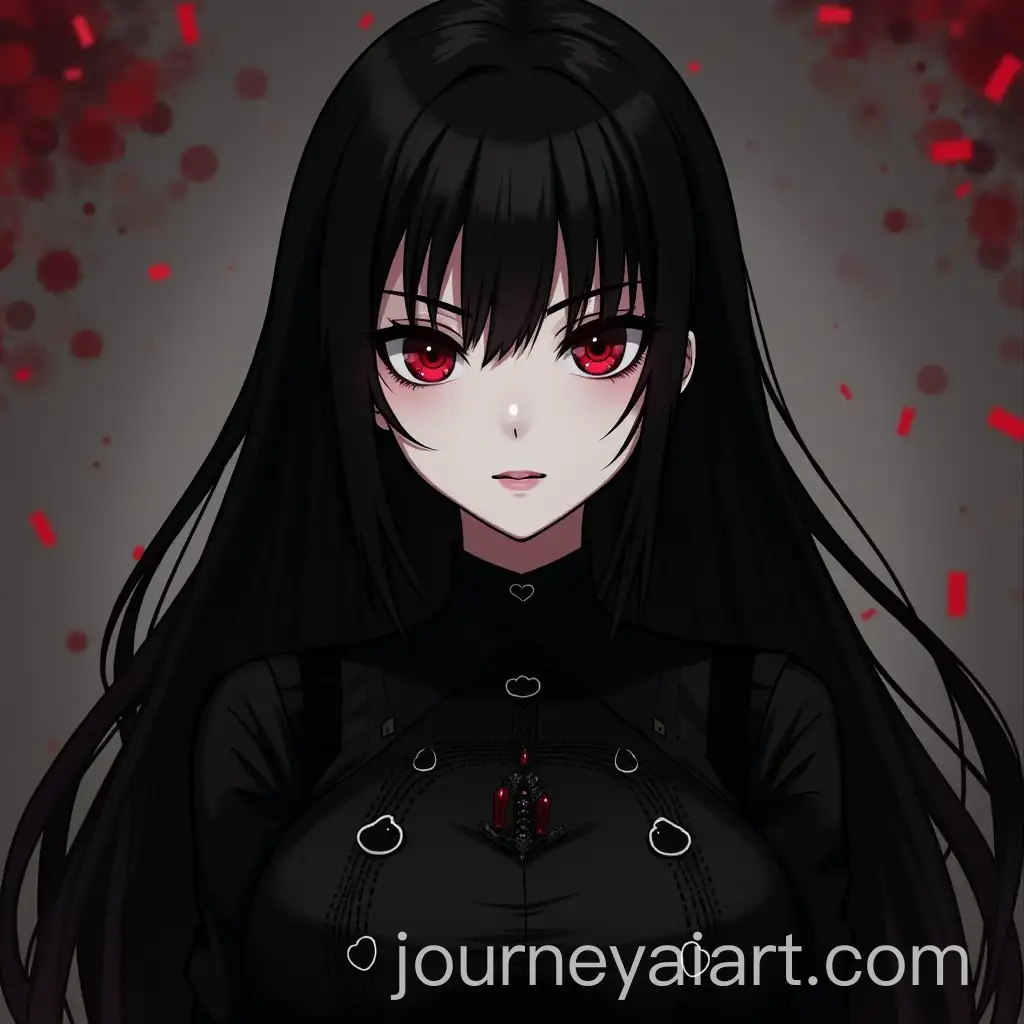 Gothic-Vampire-with-Long-Black-Hair-and-Dark-Eyes-in-Anime-Style