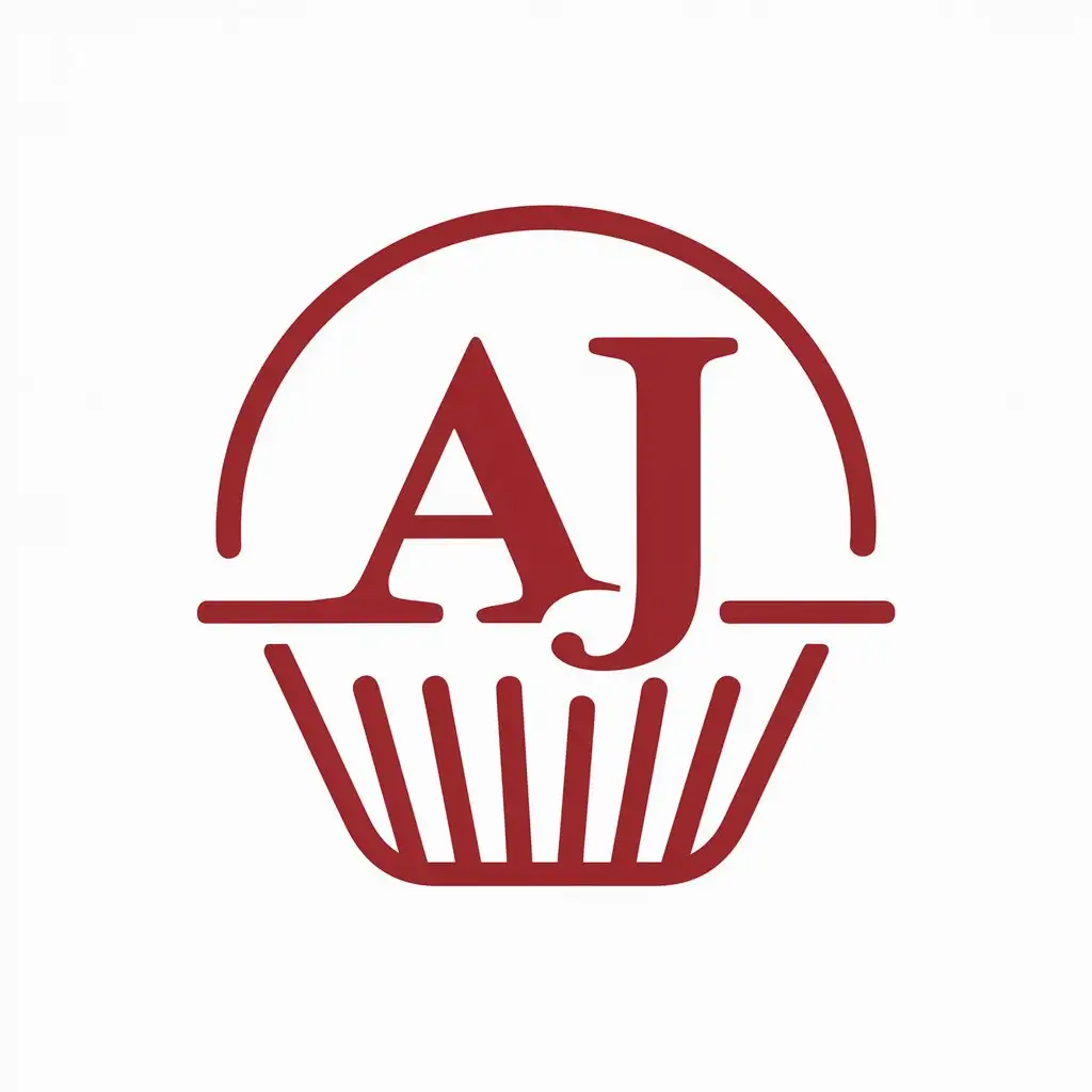 LOGO-Design-For-AJ-Red-Basket-with-Shopping-Theme