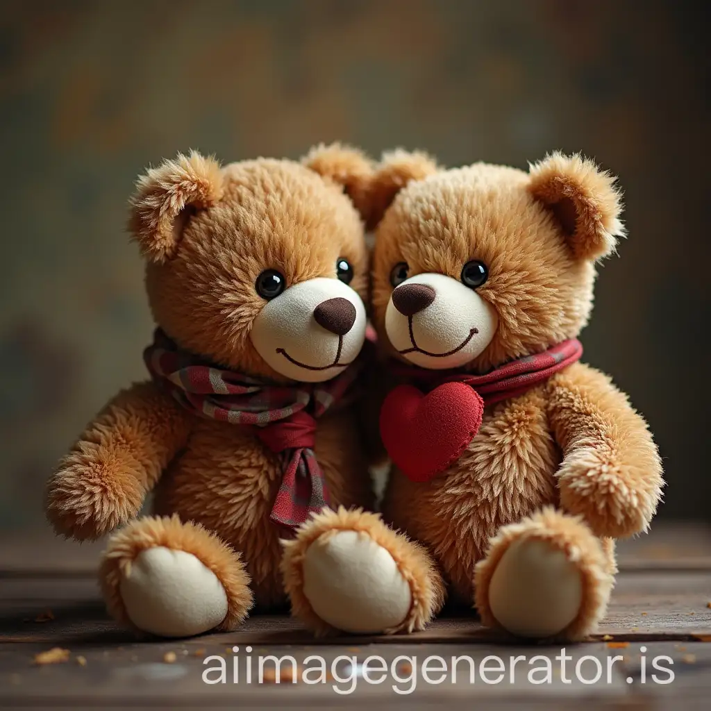 teddy bear and his lover are sick