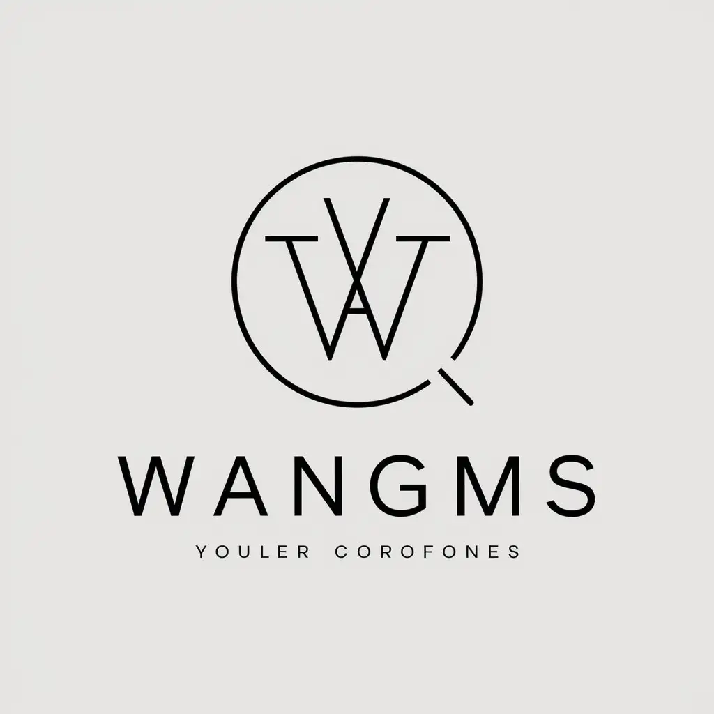 a vector logo design,with the text "wangms", main symbol:blog,Minimalistic,be used in Internet industry,clear background