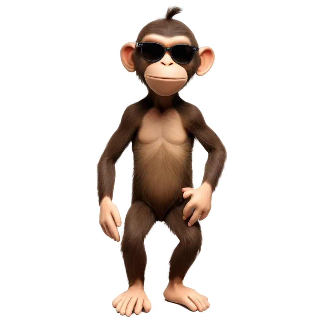 Stylish-Monkey-with-Sunglasses-PNG-Perfect-for-Creative-Projects