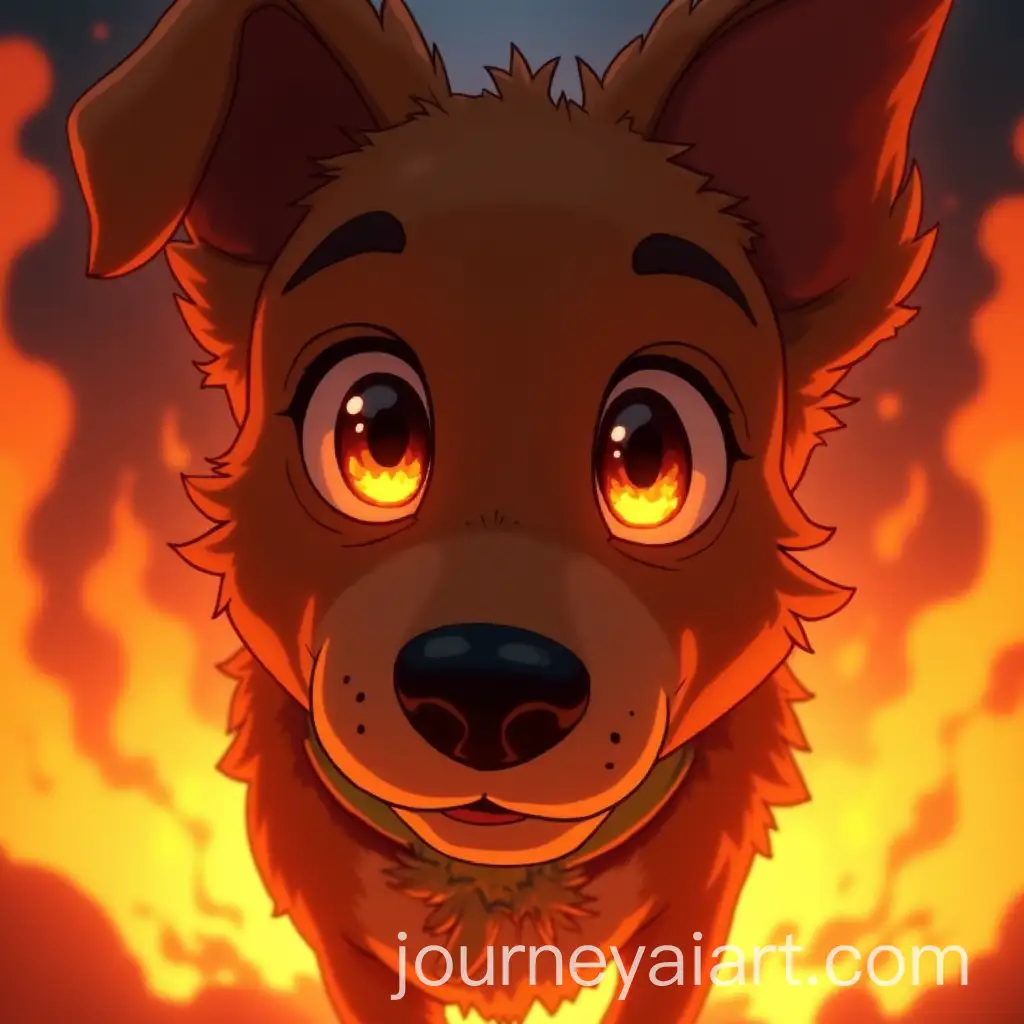 AI-Art-Prompt-ExpansionCloseUp-of-Rocky-the-Dogs-Eyes-Reflecting-Flames-in-Manga-Style