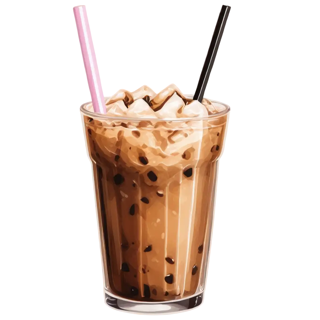 illustration of ice coffee