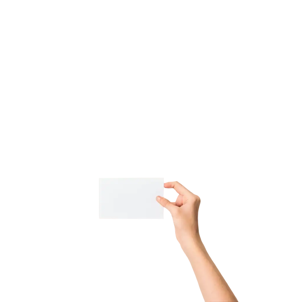 HighQuality-PNG-Image-of-Hand-Holding-a-Blank-Card-Enhance-Your-Visual-Content