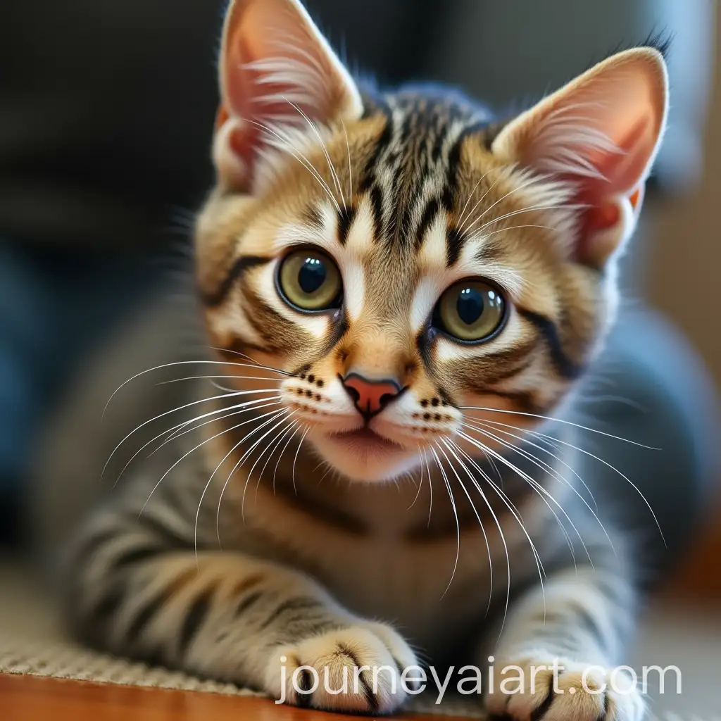 Playful-Cat-in-a-Cozy-Indoor-Setting