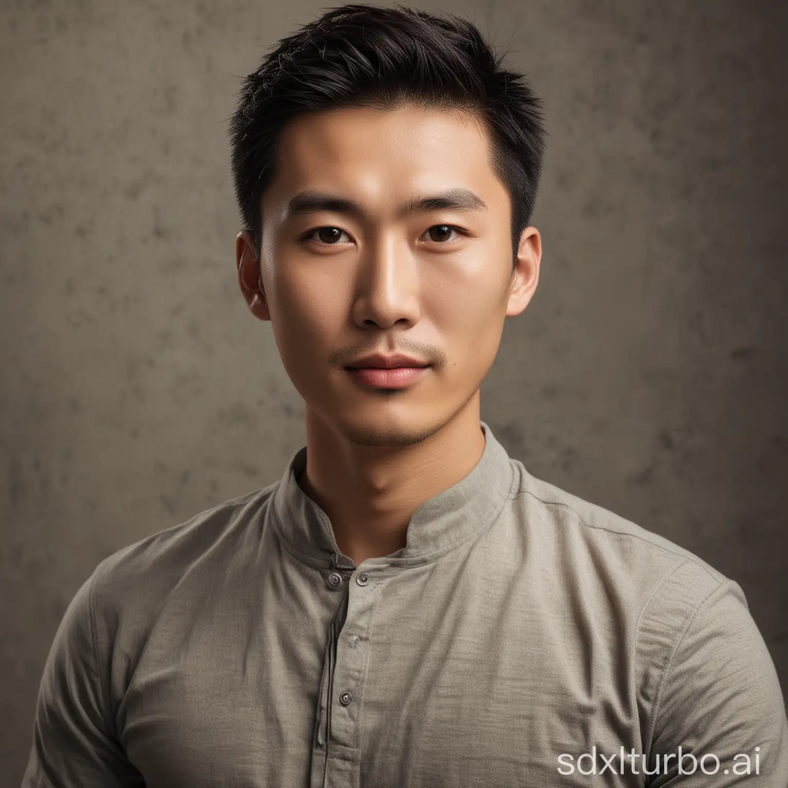 Handsome-Chinese-Man-Smiling-Confidently