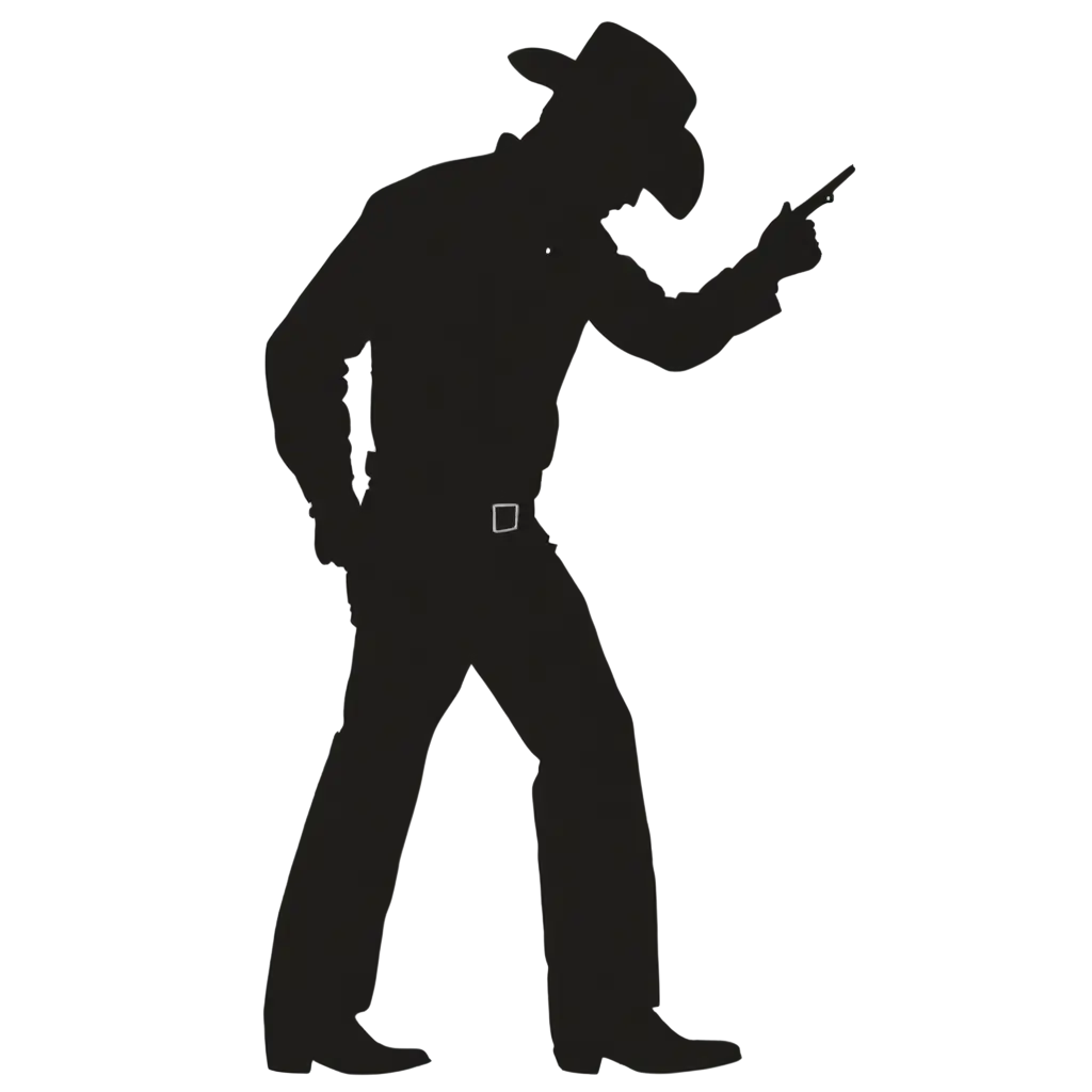 Cowboy-Silhouette-PNG-Image-HighQuality-Transparent-Background-for-Creative-Projects