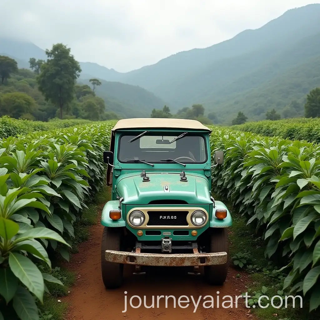 Colombian-Coffee-Plantation-with-Classic-Toyota-FJ40