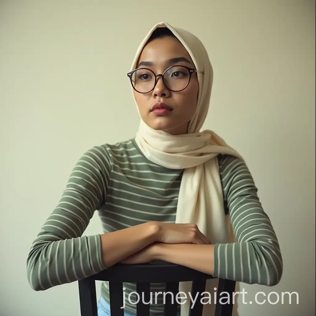 Young-Indonesian-Woman-in-Contemplative-Pose-with-Soft-Lighting-and-Vintage-Aesthetic