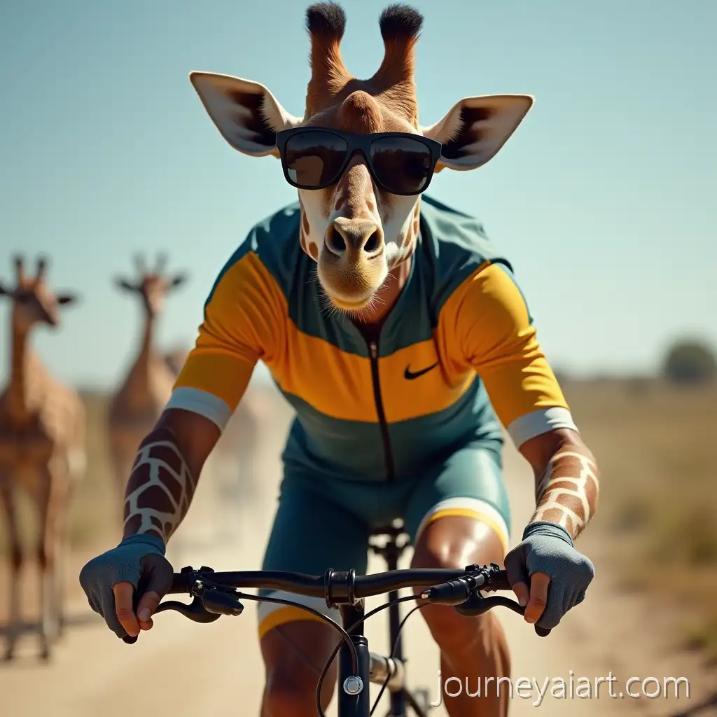 Giraffe-Racing-inGiraffe-Bicycle-AI-Prompt-Nike-Tracksuit-on-a-Bicycle-on-a-Sunny-Day