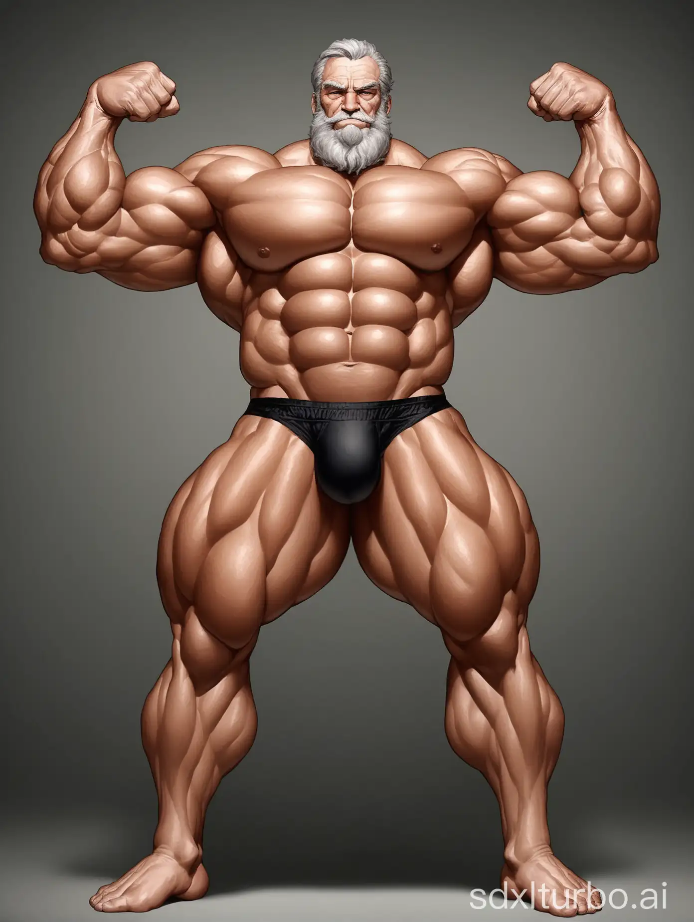 Muscular-Elderly-Man-Showing-Giant-Biceps-in-Underwear