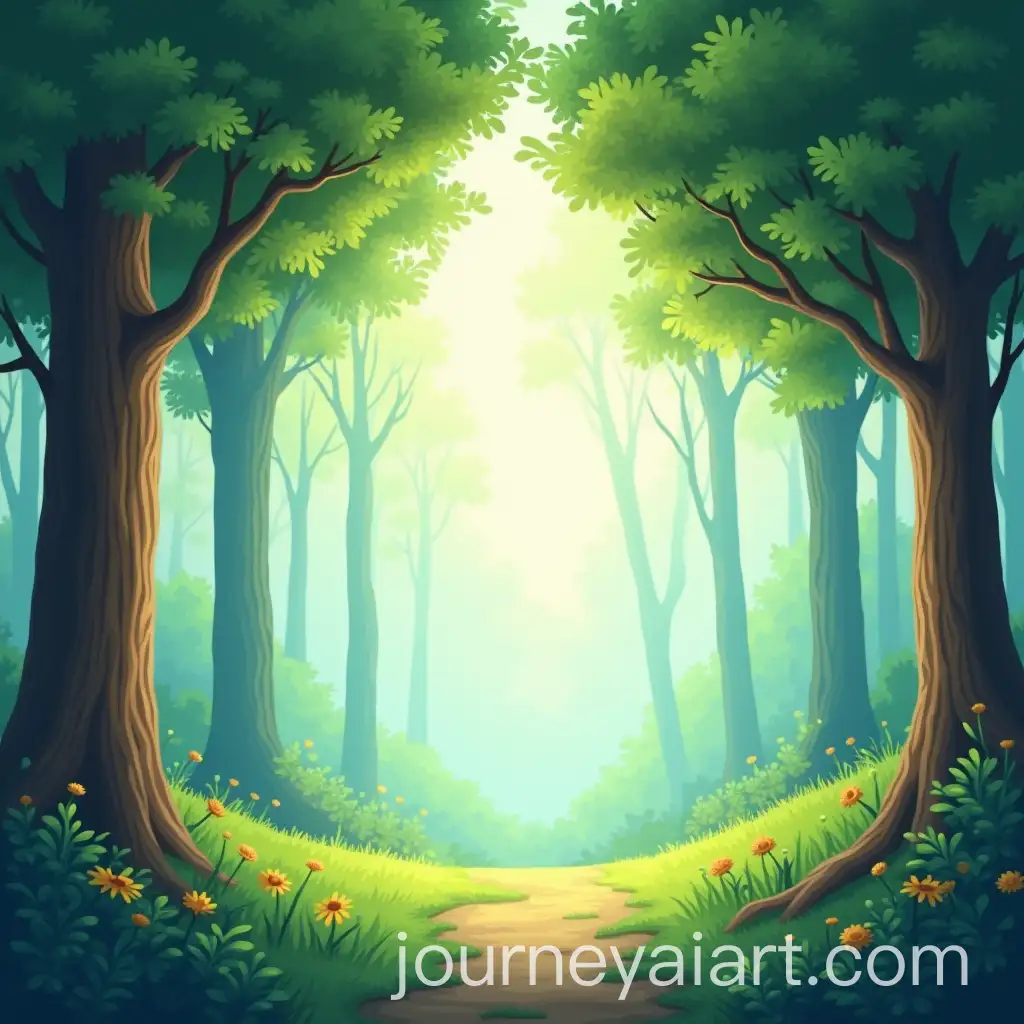 Enchanting-Forest-with-Beautiful-Trees-for-Childrens-Book-Cover