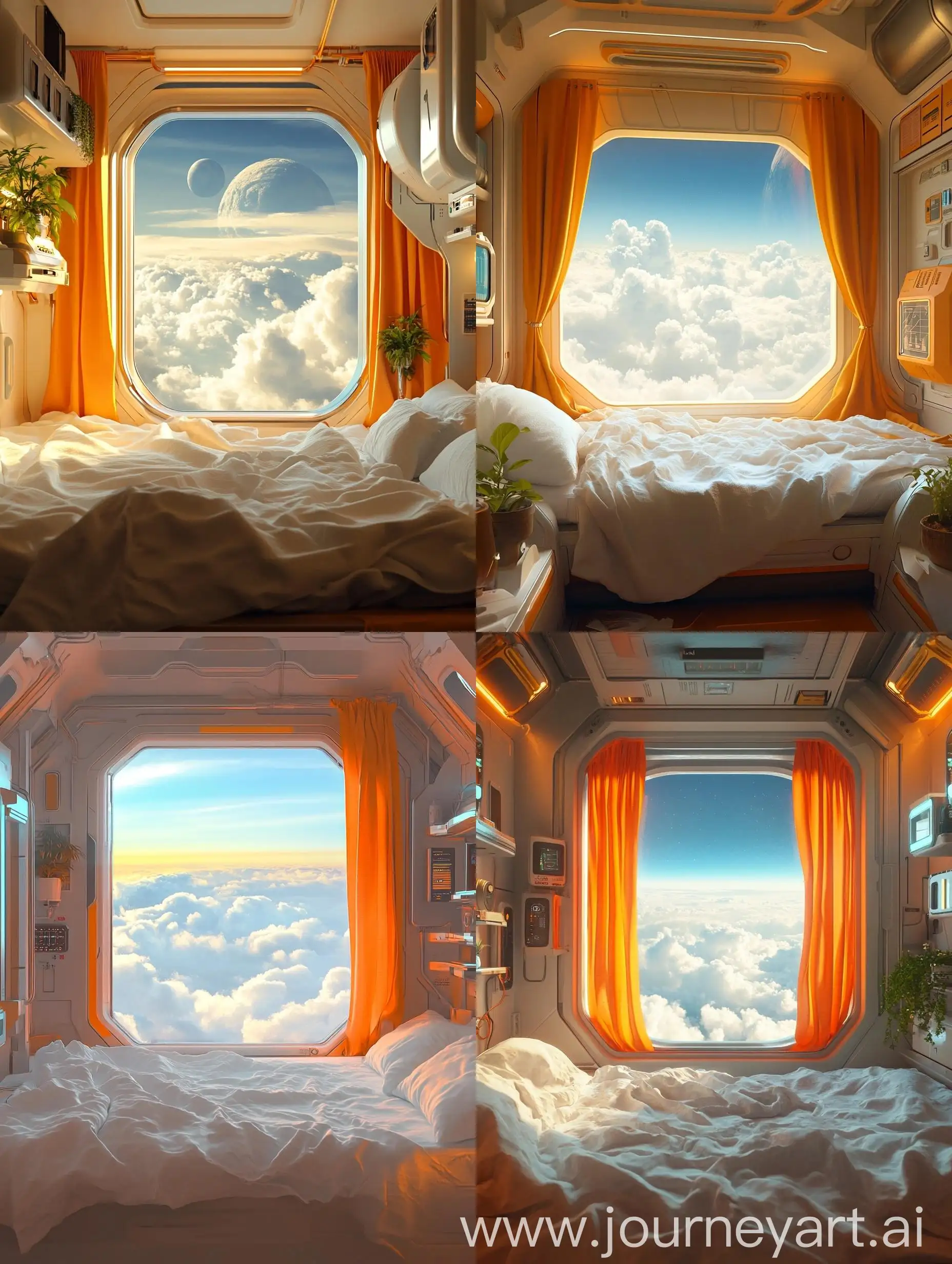 Cozy-Futuristic-Space-Cabin-with-Stunning-Cloud-View