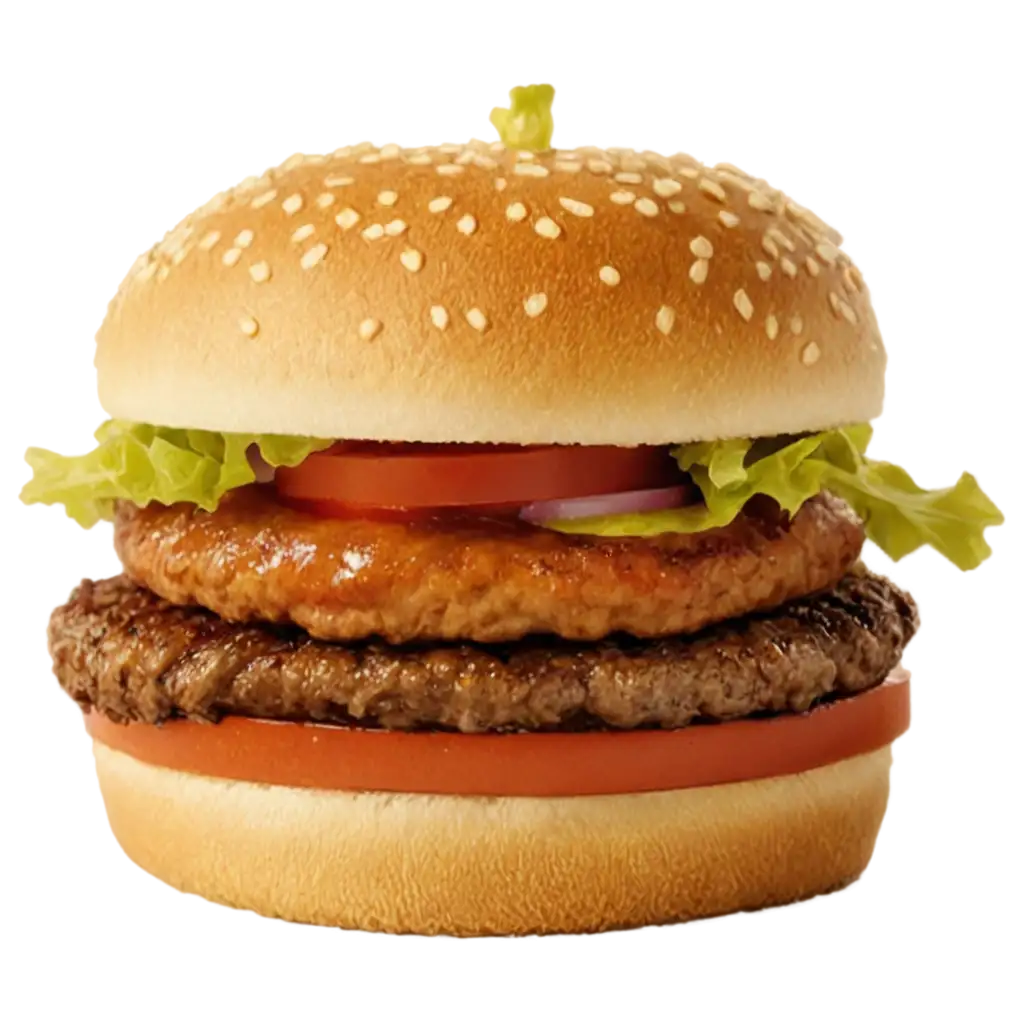 Small-Burger-PNG-Image-HighQuality-and-Versatile-Design-for-Various-Applications