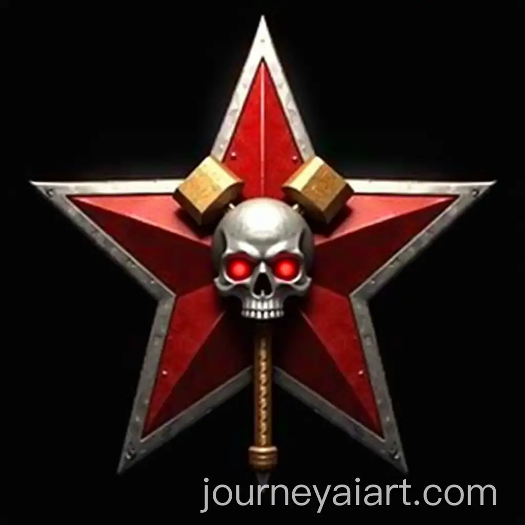 Crimson-Red-Star-with-Golden-Hammer-and-Sickle-Emblem-Featuring-Apex-LegendsAI-Image-Prompt-Expansion-Predator-Badge