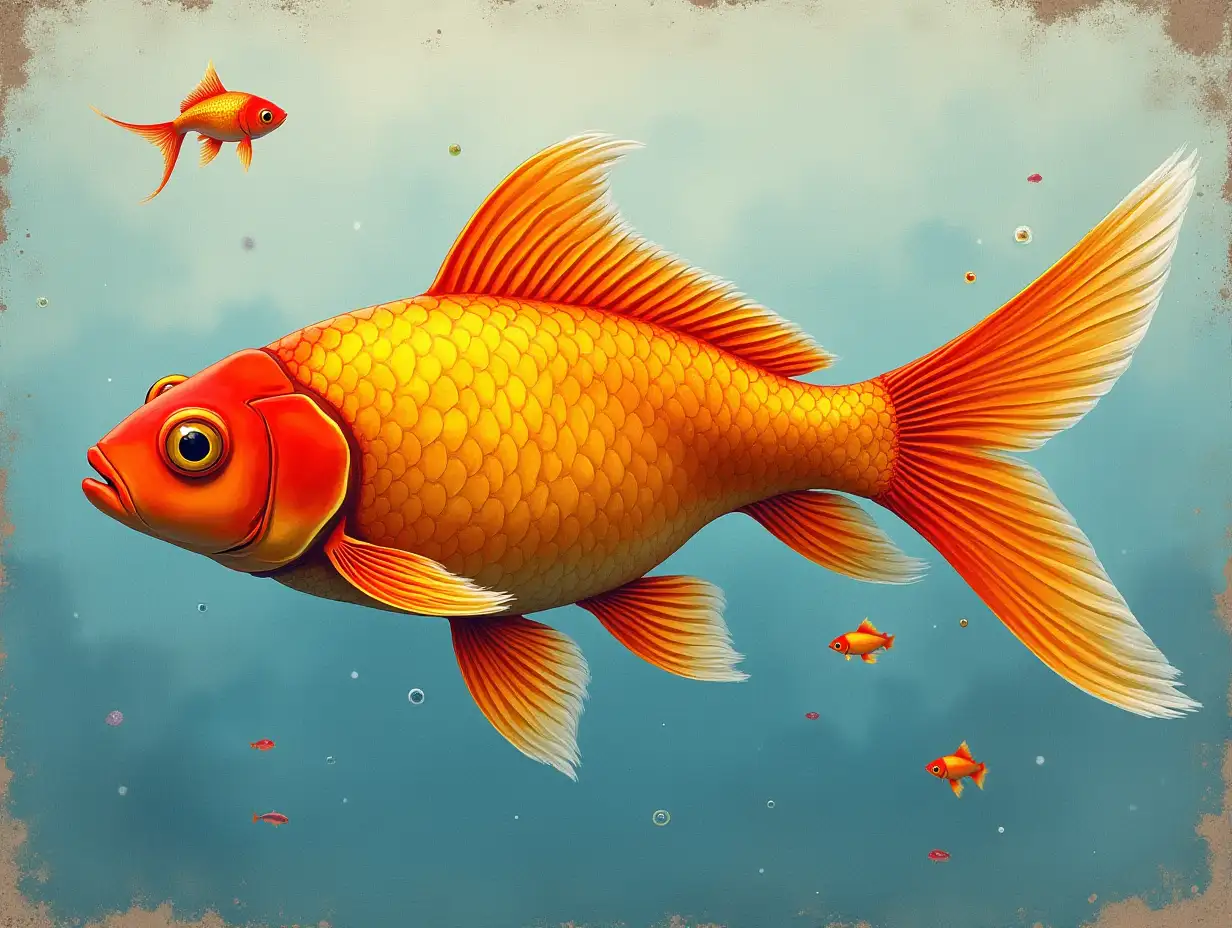 Stunning-Goldfish-Swimming-in-a-Crystal-Clear-Aquarium