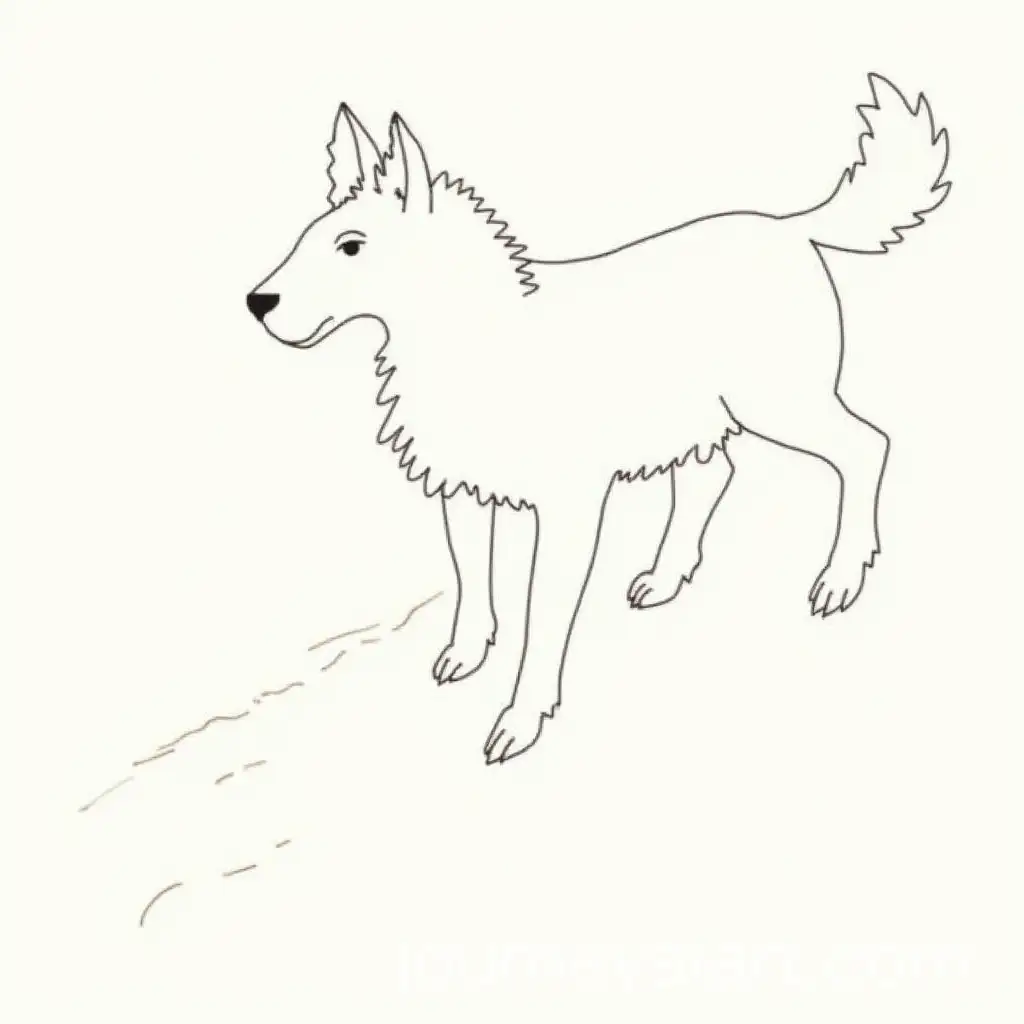 Outline-Drawing-of-an-Animal-in-Minimalistic-Style