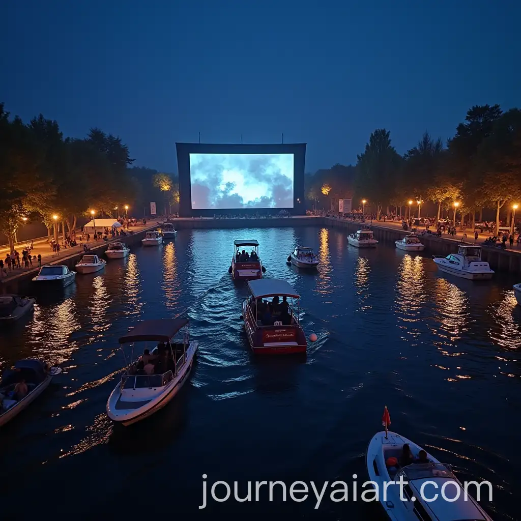 Boat-Tours-and-Outdoor-Movie-Screenings-on-a-Scenic-Waterway