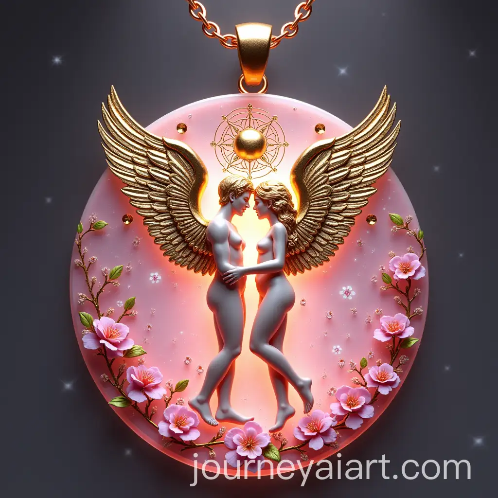 Ultra-Detailed-Acrylic-Pendant-with-Tarot-Lovers-Card-Theme-and-Zodiac-Wheel-Design