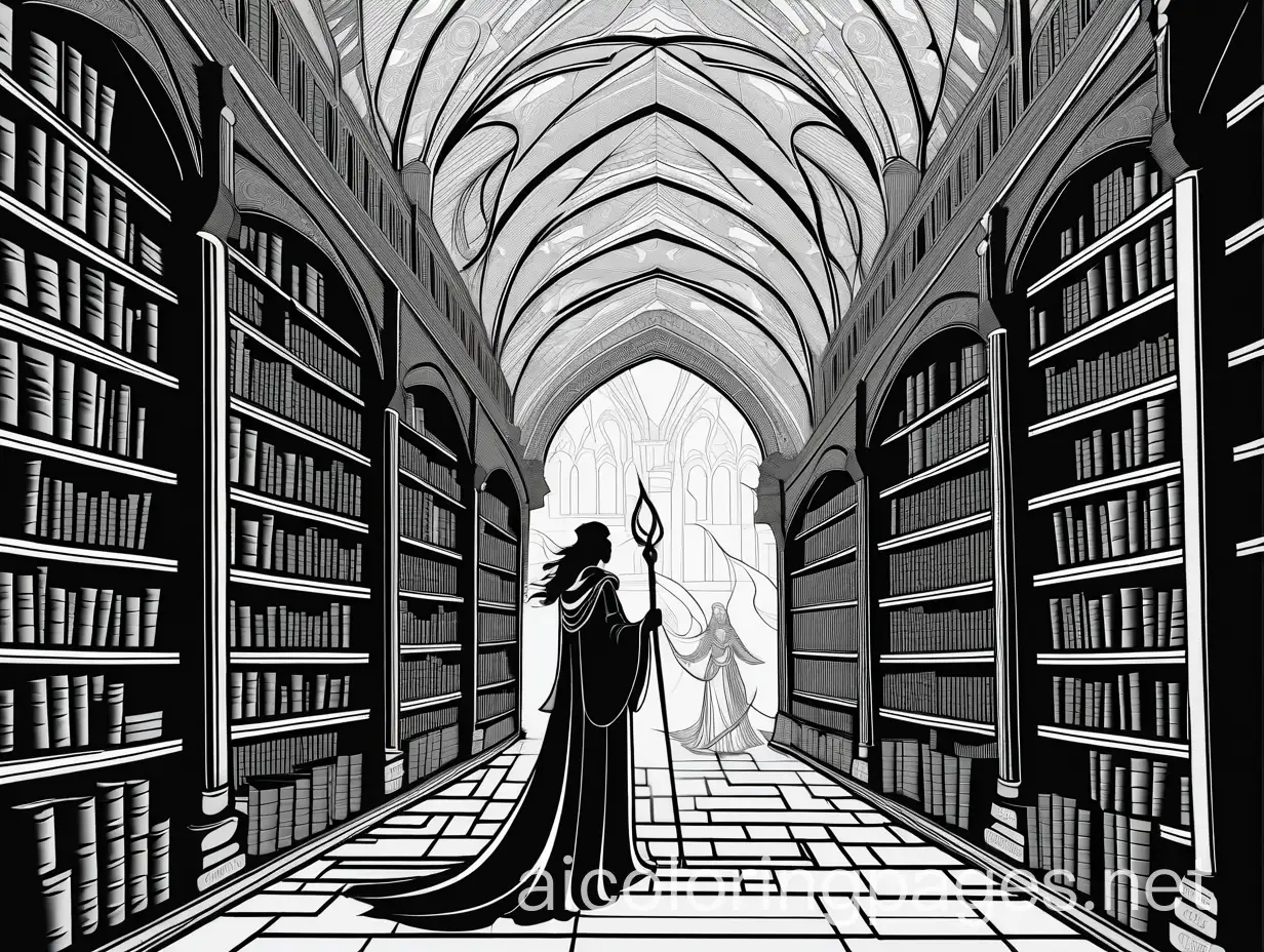 Princess-Isabella-Knight-Arthur-and-Mage-Seraphina-in-Underground-Library