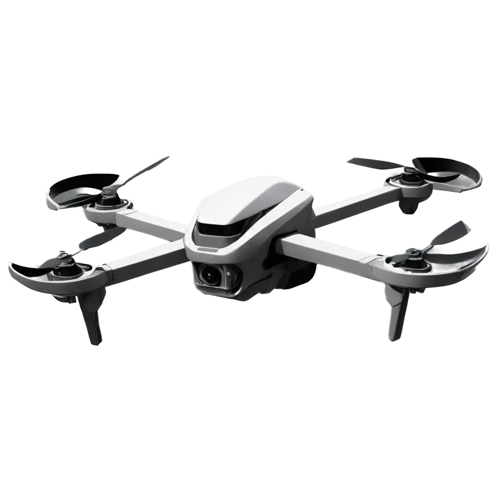 Futuristic-Gray-Drone-PNG-Image-Realistic-Design-for-Enhanced-Online-Presence