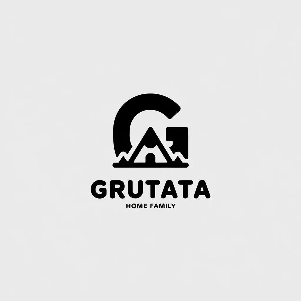 LOGO Design for Grutata Minimalistic Campsite Letter G Theme for Home Family Industry