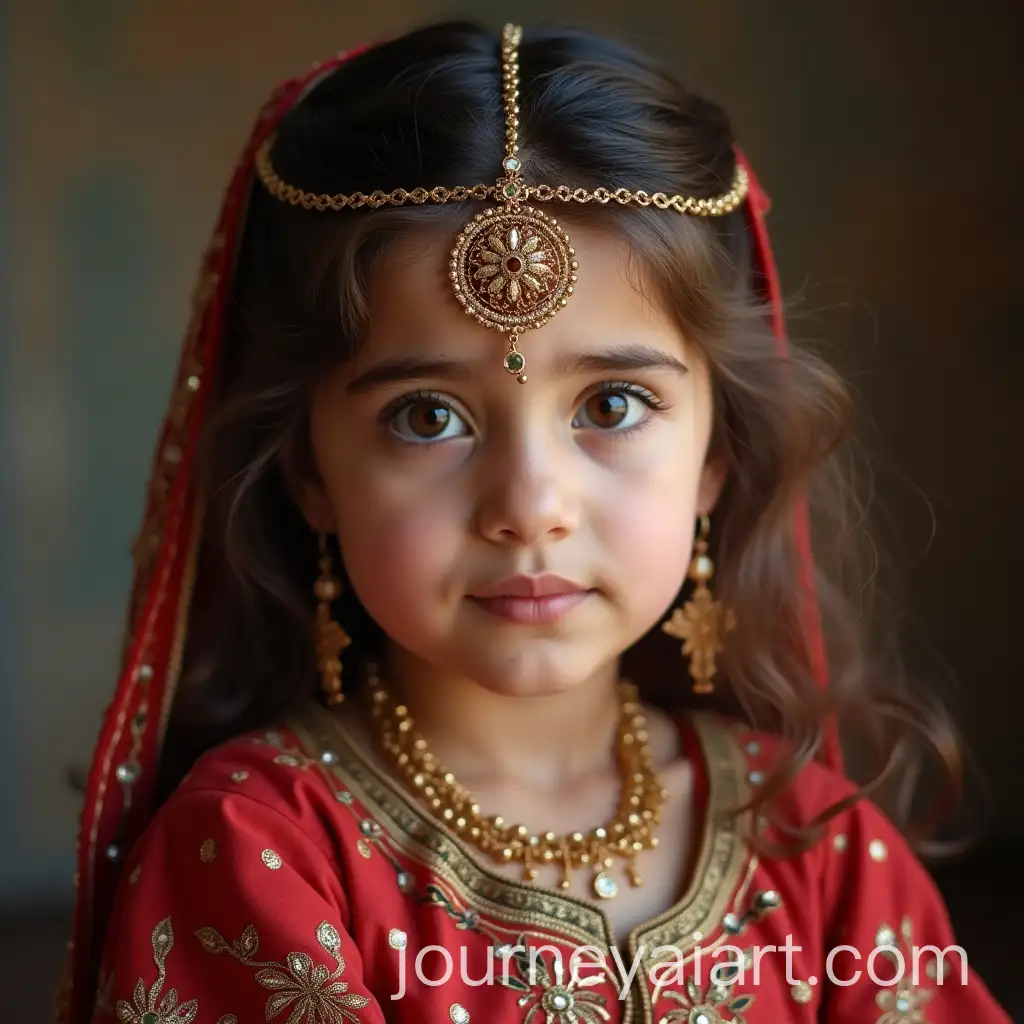 8YearOld-Turkish-Girl-in-Indian-PrincessInspired-Clothes