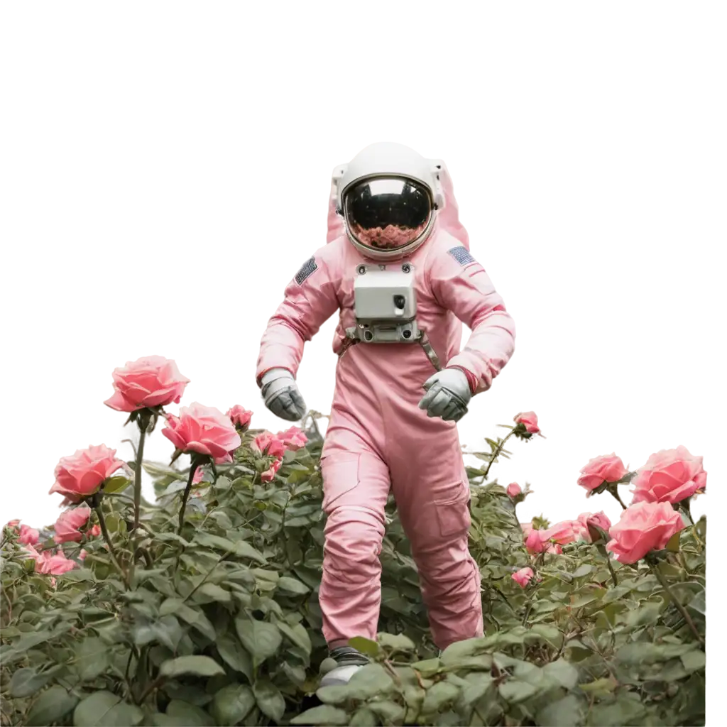 Astronaut-in-Rose-Bushes-PNG-A-Stunning-Visual-Representation-for-Creative-Projects