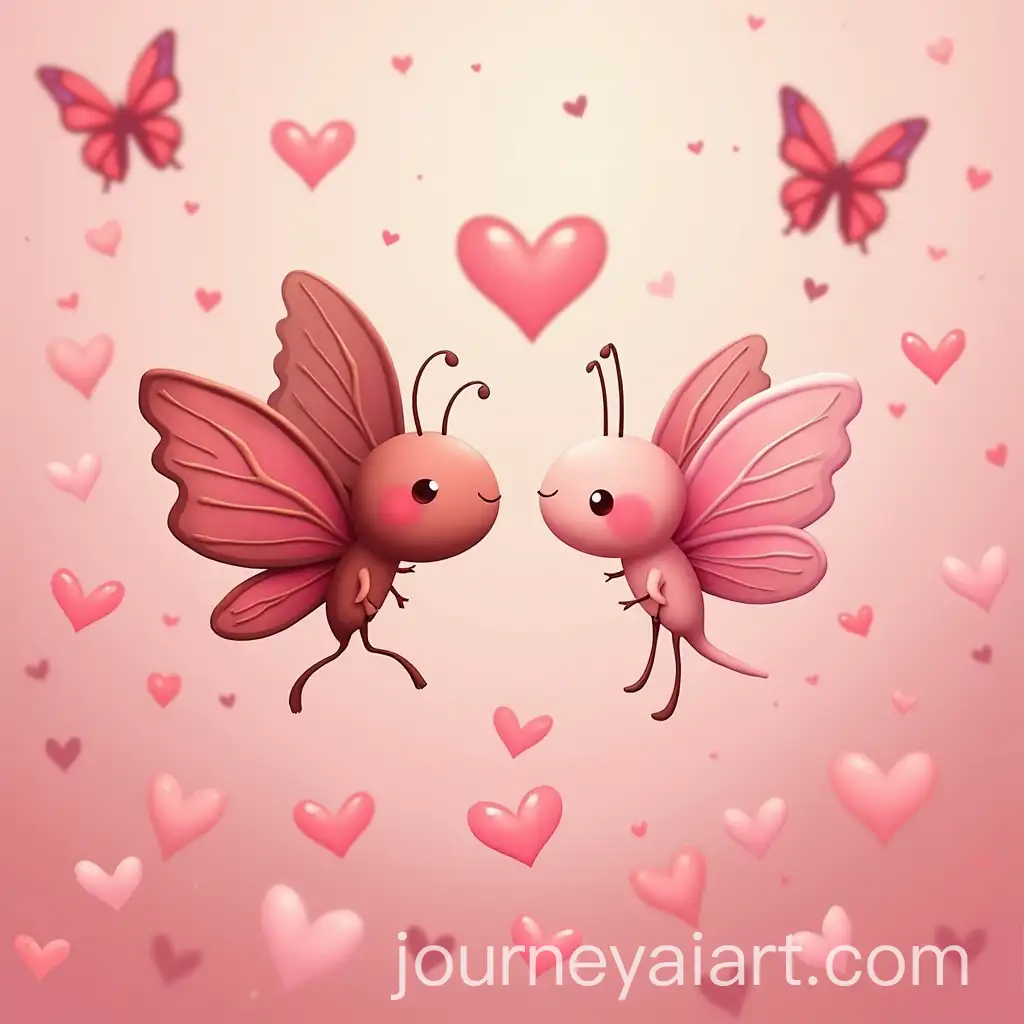 Valentines-Day-Love-with-Cartoon-Butterflies