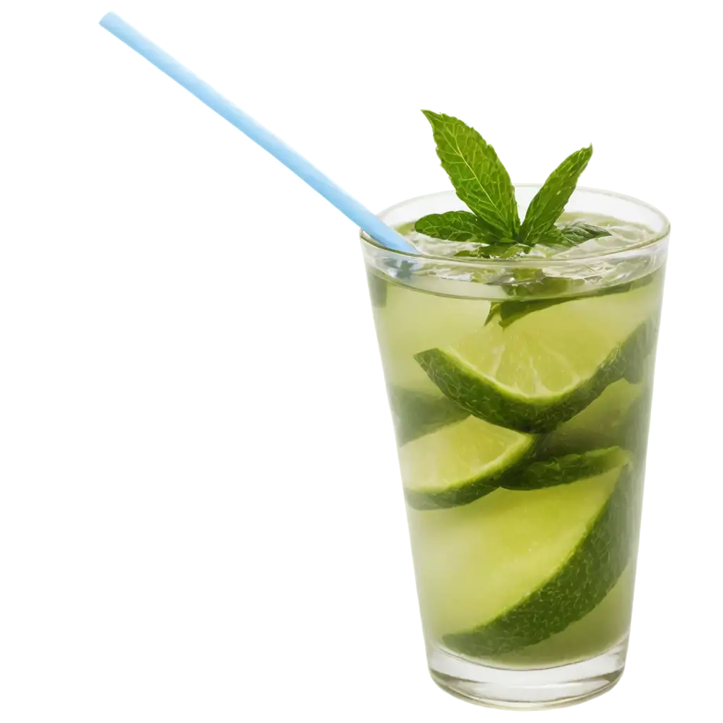 Refreshing-Mojito-Glass-PNG-Image-with-Straw-Enhance-Your-Summer-Vibes-Online