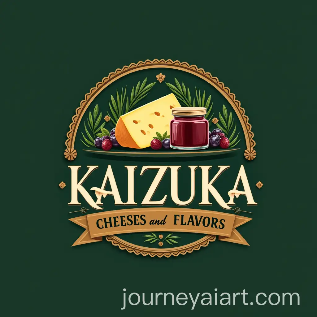 Vintage-Rustic-Logo-Design-for-Kaizuka-Cheeses-and-Flavors