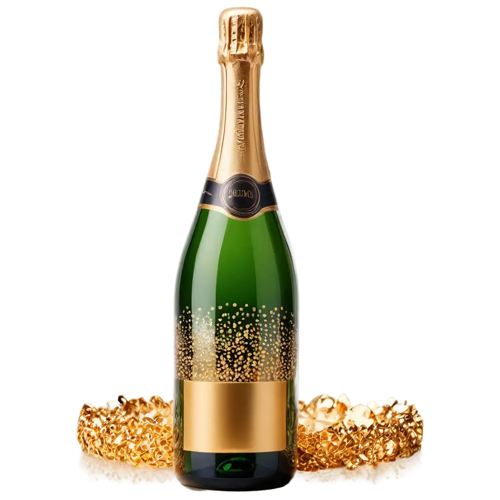 Stunning-PNG-of-a-Sparkling-Champagne-Bottle-and-Glass-for-New-Year-Celebrations