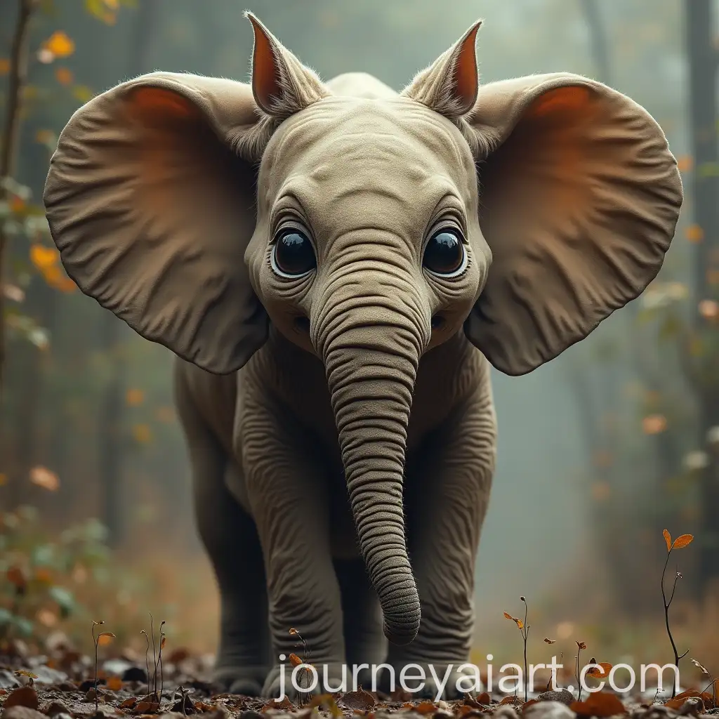 Whimsical-Hybrid-Animal-Cat-Head-with-Elephant-Body