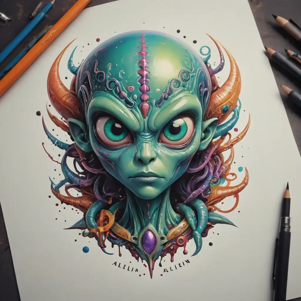 Vibrant-AlienThemed-Logo-for-Ali-Tattoo-Brand-with-Bold-Typography