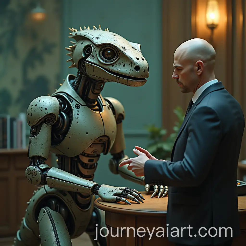 Robot-Lizard-Attempting-Bank-Robbery