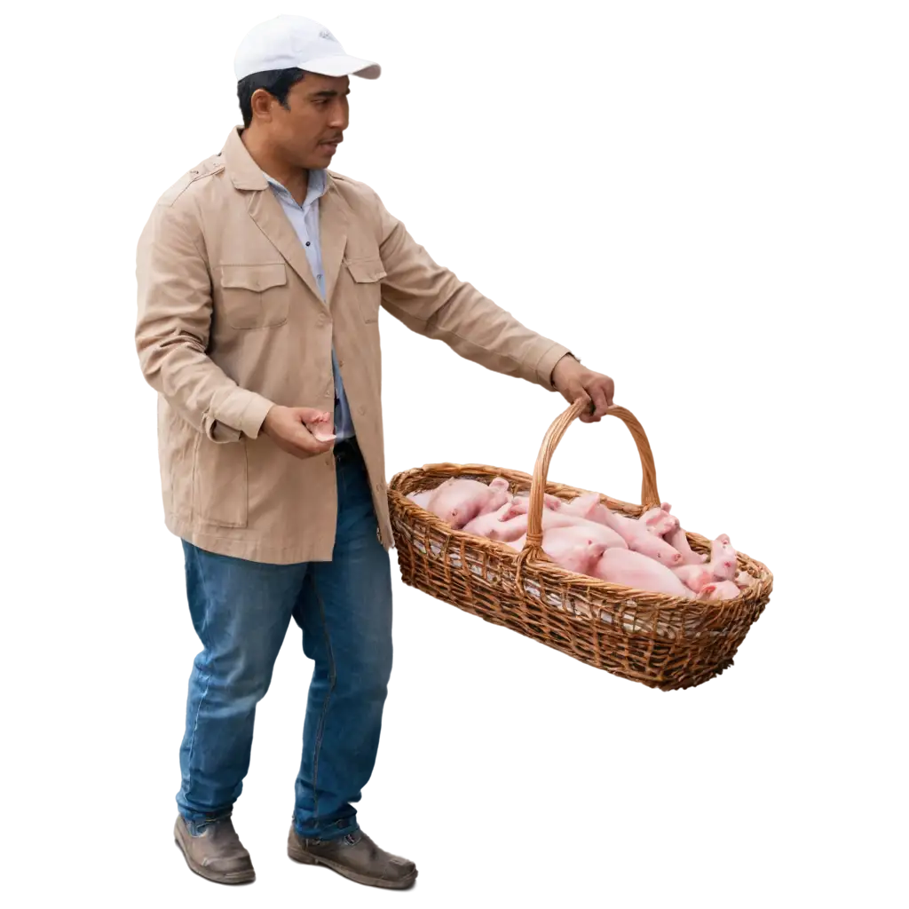 HighQuality-PNG-Image-of-a-Man-Selling-Piglets-for-Creative-Projects