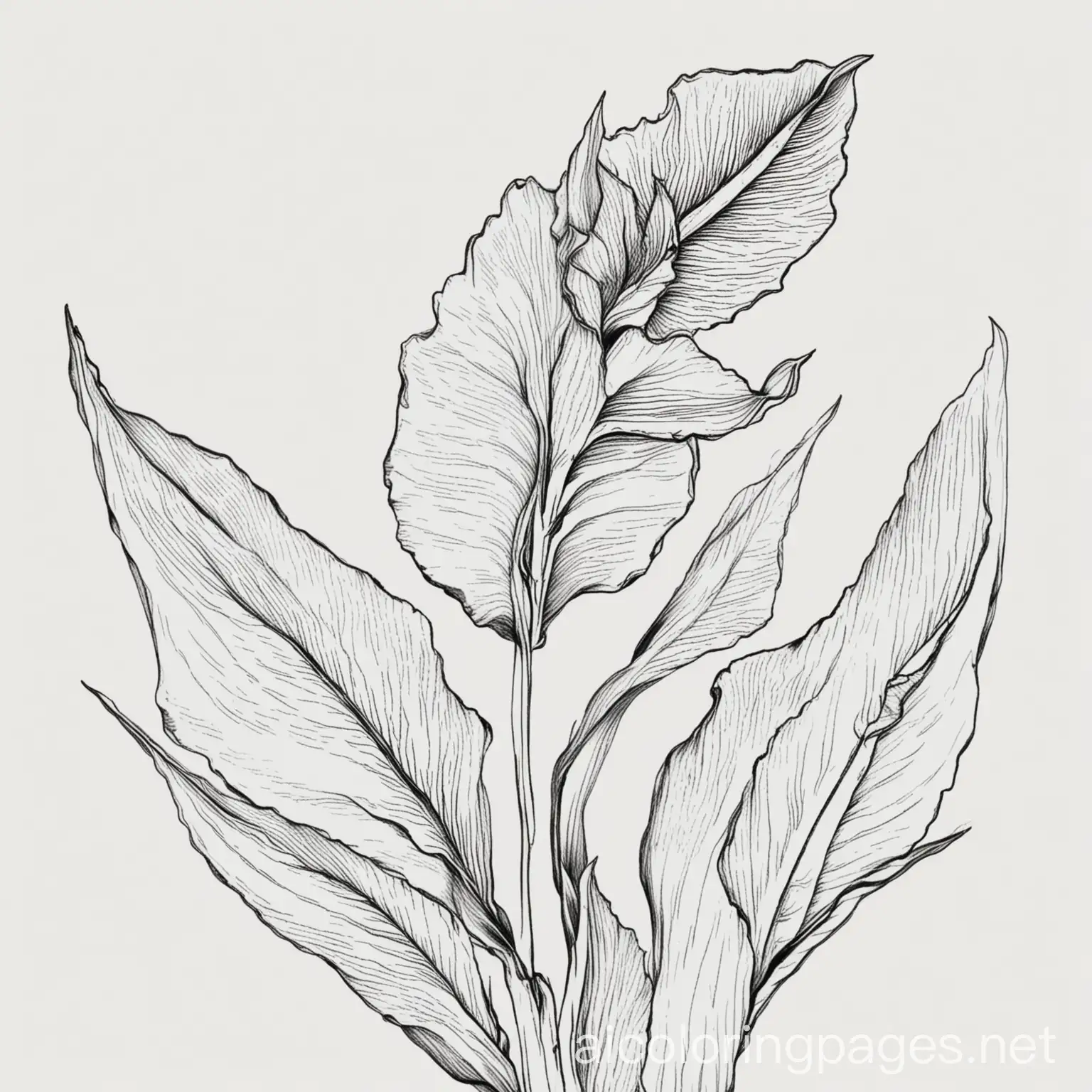 Large-Canna-Flower-Coloring-Page-in-Black-and-White