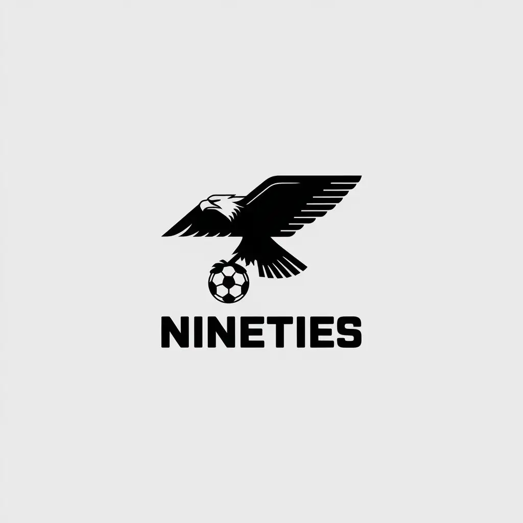 LOGO-Design-For-Nineties-Vintage-Mexico-Soccer-Eagle-Theme