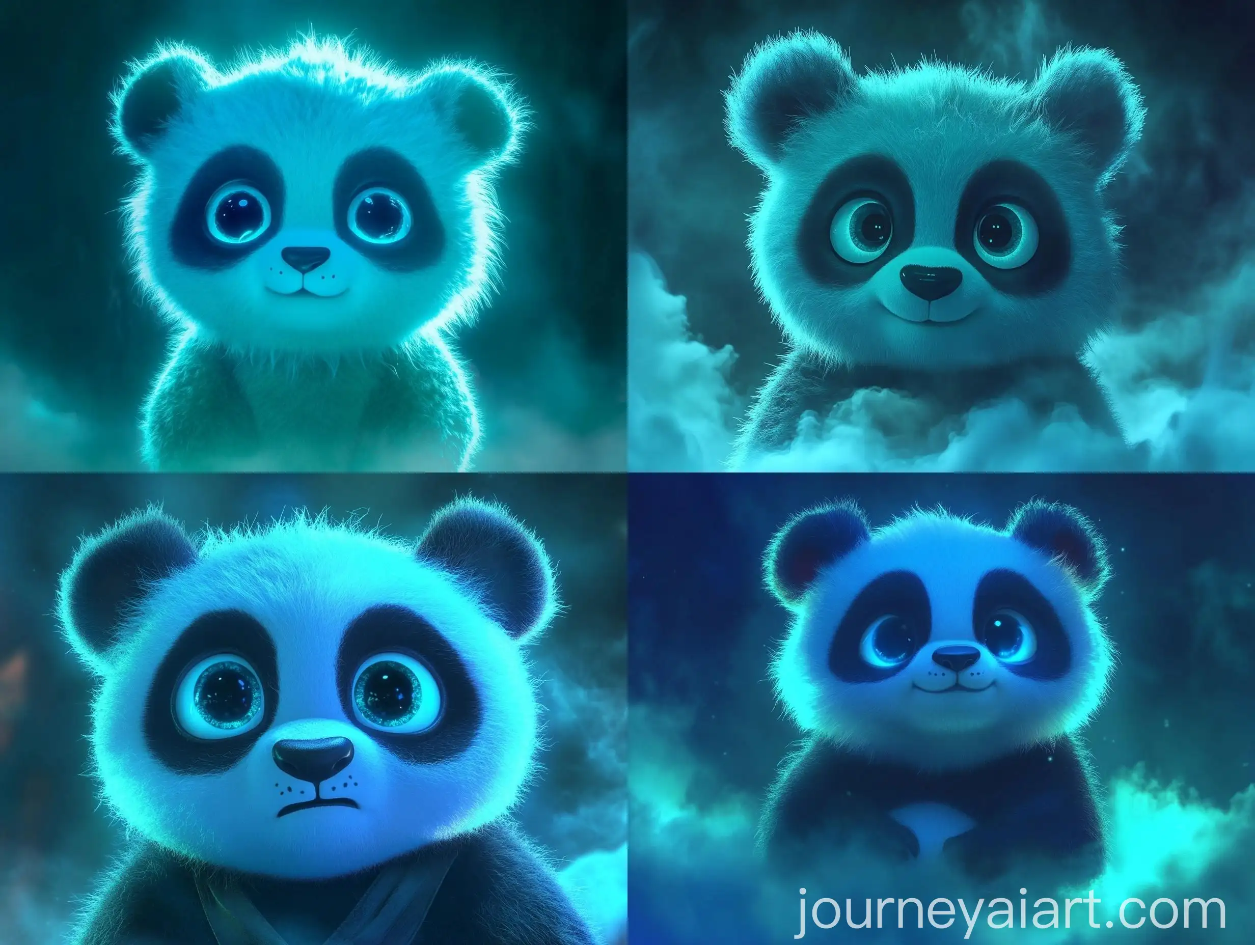 Mystical-Cartoon-Panda-with-Big-Eyes-in-Apofiss-Style-and-BlueGreen-Neon-Tones