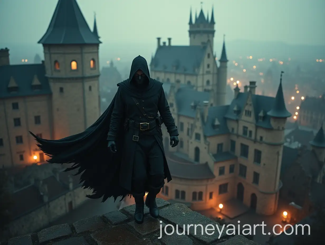 Dynamic-Assassin-Leap-from-Castle-Rooftop-in-Medieval-City