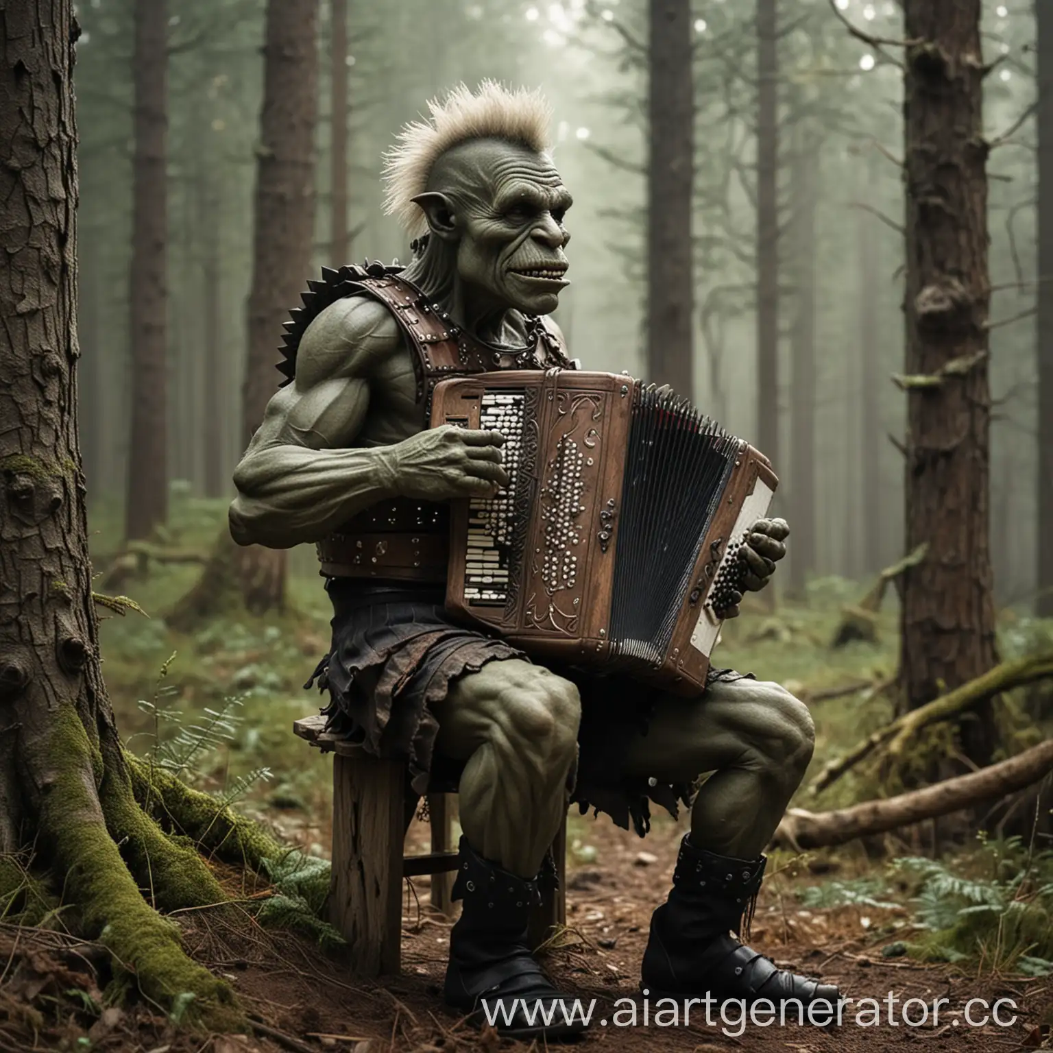 Brutal-Troll-Playing-Accordion-in-Enchanted-Forest