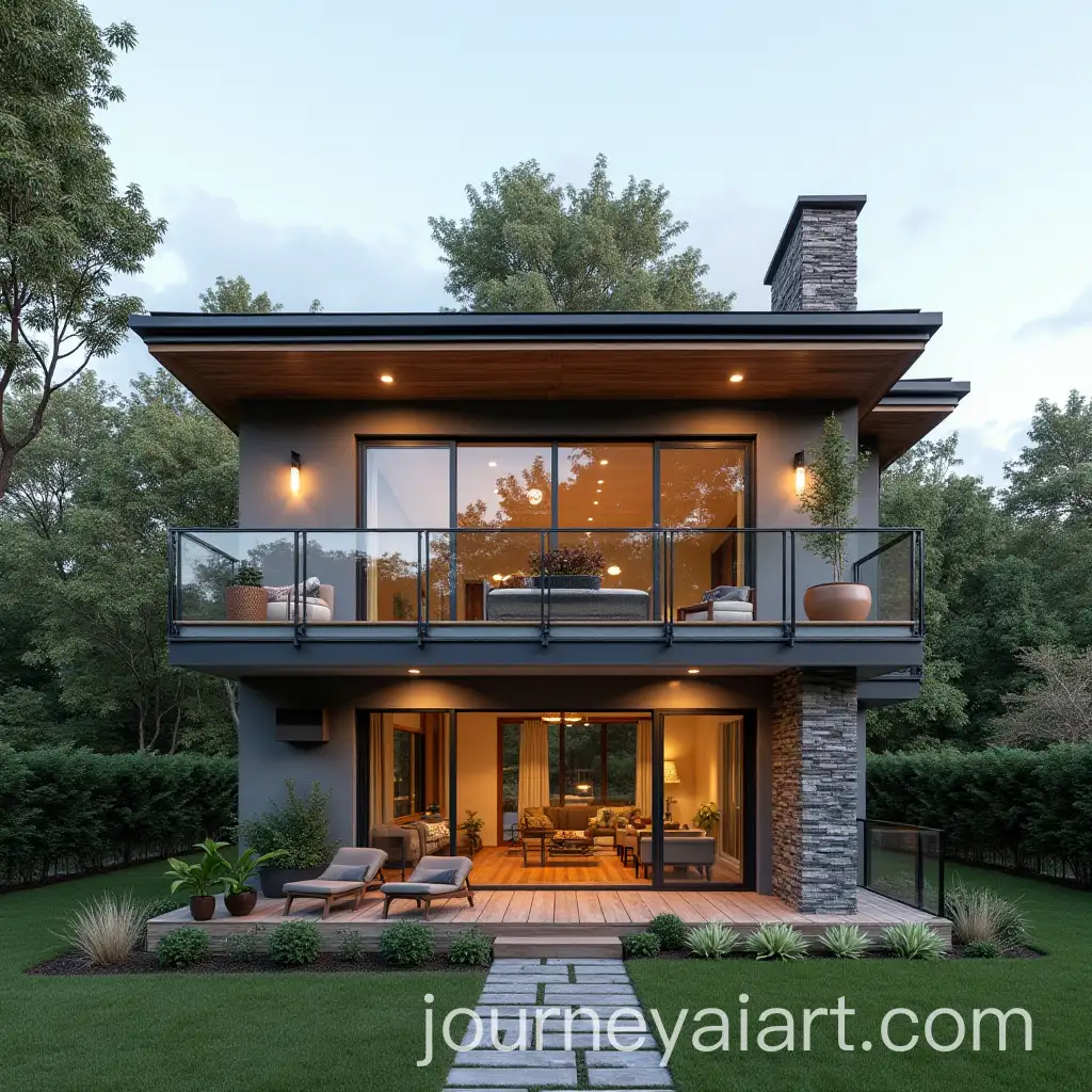 Charming-House-with-a-Balcony-Surrounded-by-Lush-Greenery