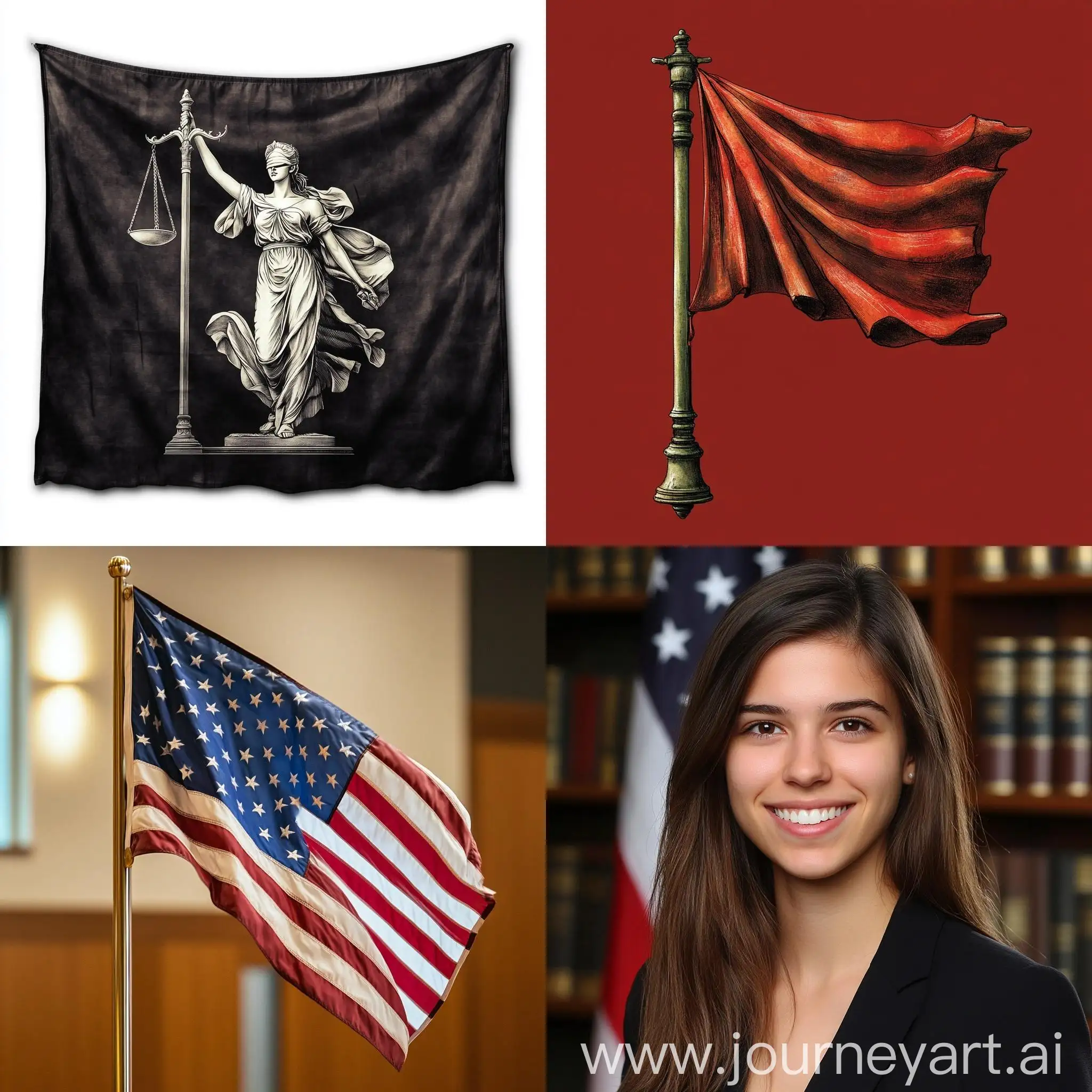 Law-School-Students-Holding-Flag