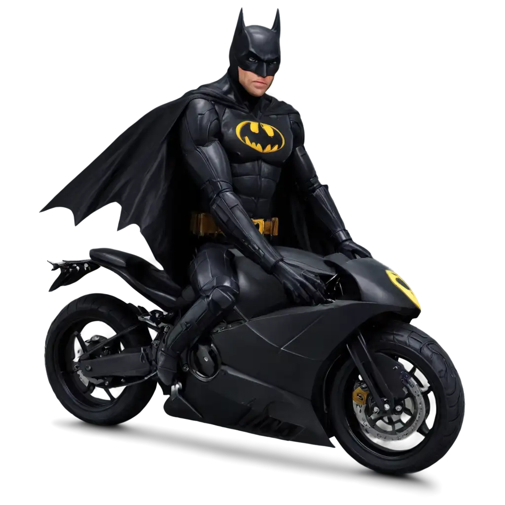 Batman in black bike’s